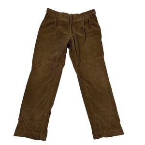 Lands' End Mens Pants Sz 36 Brown Corduroy Traditional Fit‎ Cotton 33x29 Stretch
